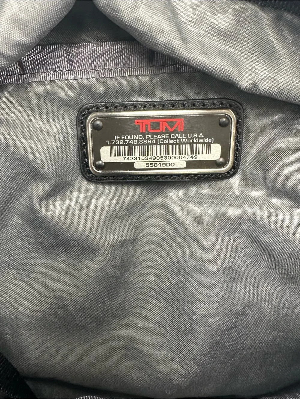 Tumi GEN 4.3 - 12.5” Ballistic Nylon Waist Fanny Pack - Black Gray
